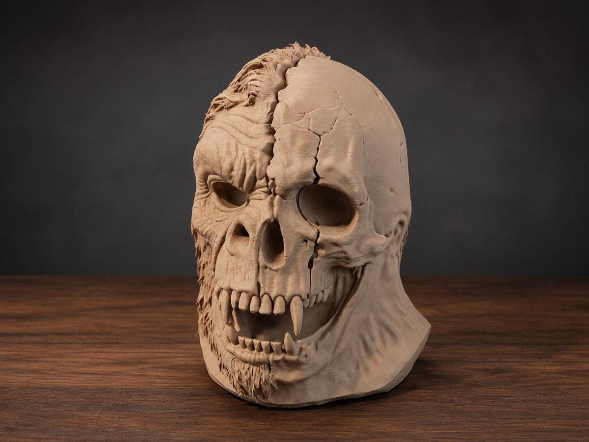Large Bigfoot Skull Bust