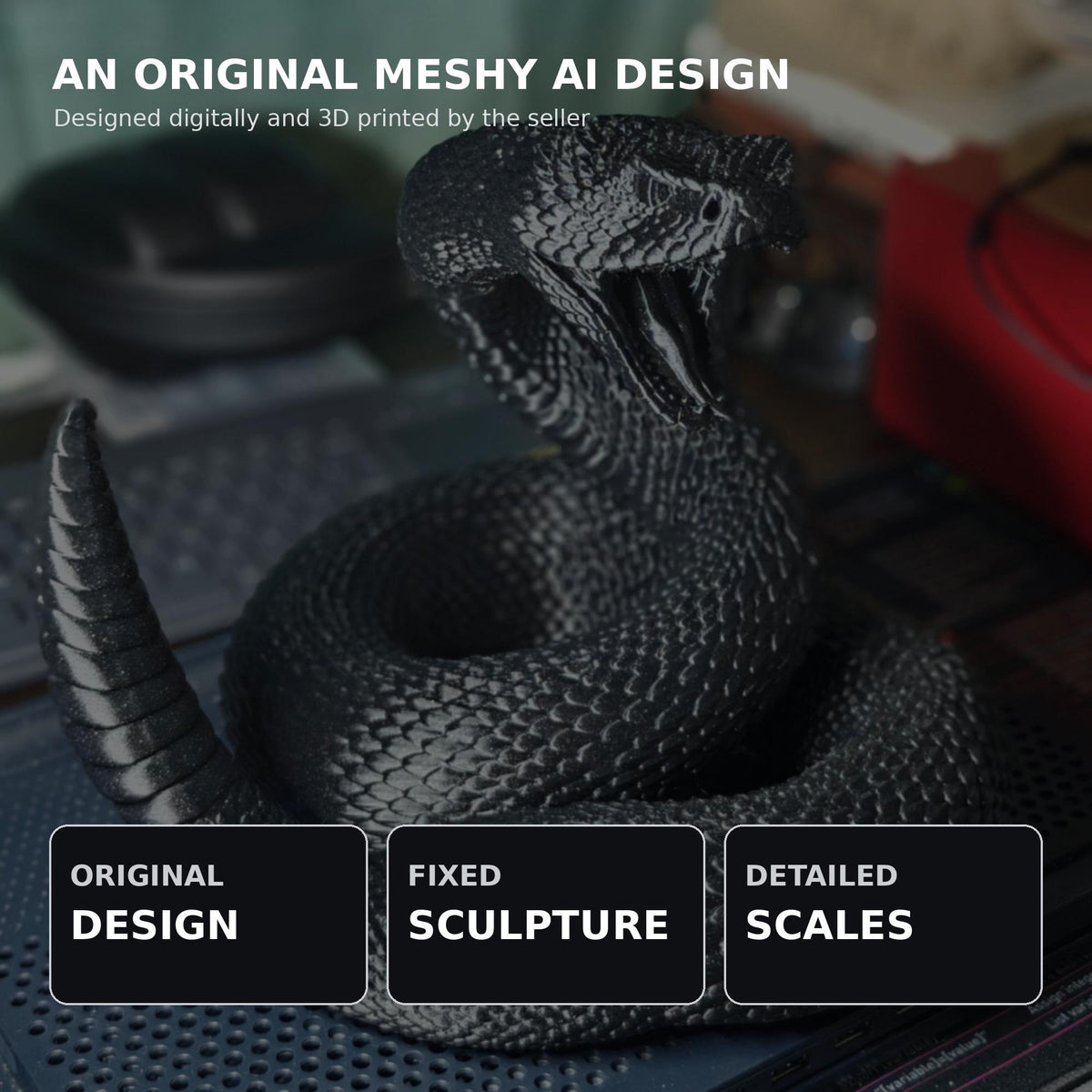 Metallic Black Rattlesnake