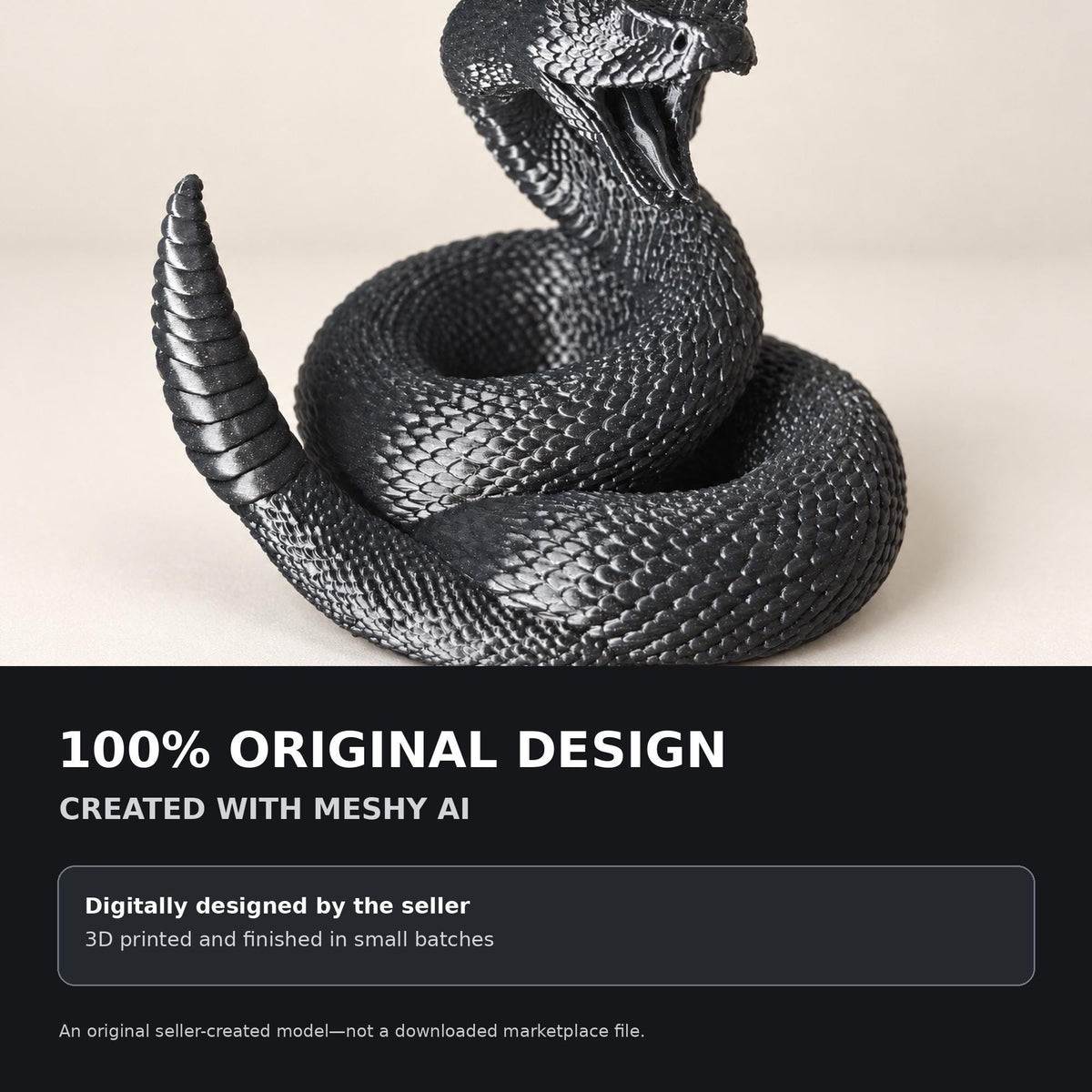 Metallic Black Rattlesnake