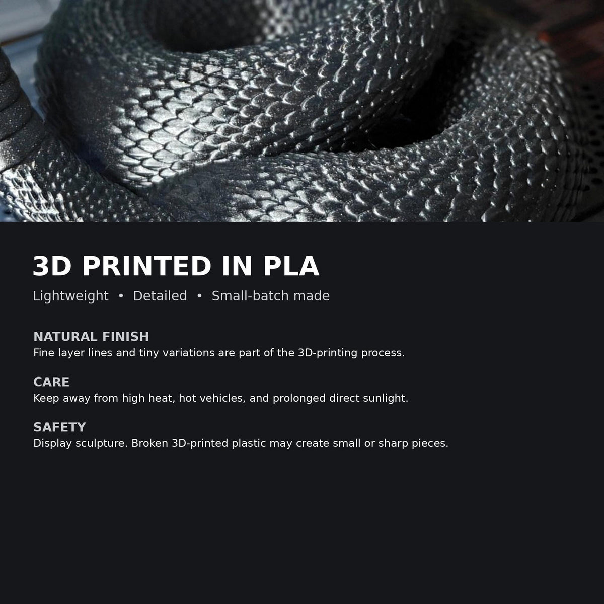 Metallic Black Rattlesnake