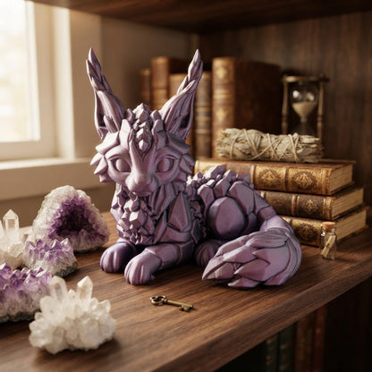 Amethyst Crystal Cat