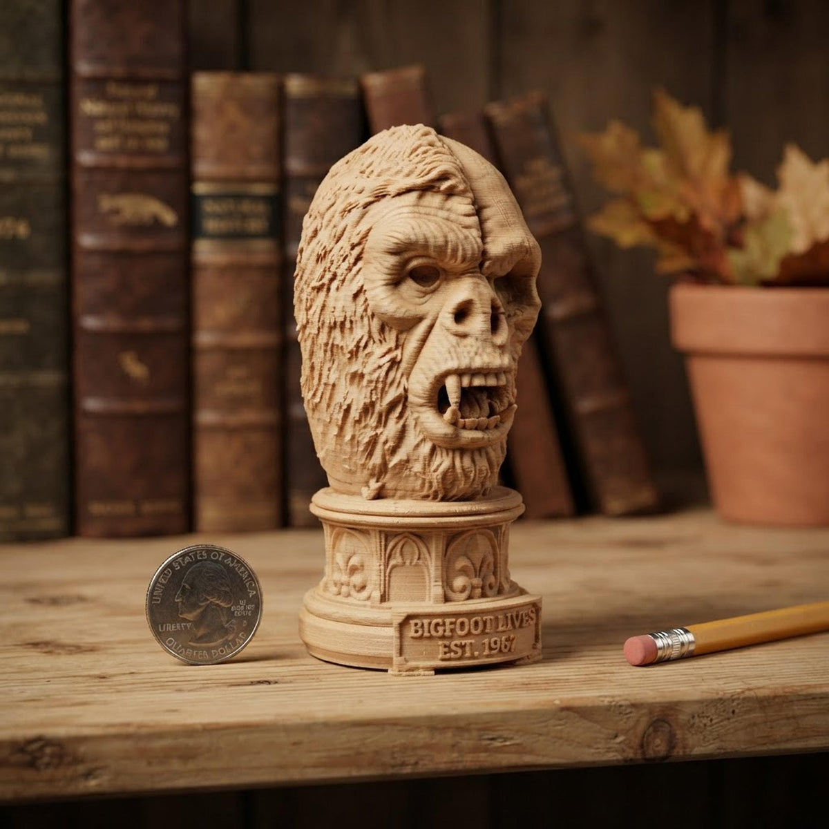 Mini Bigfoot Skull Bust